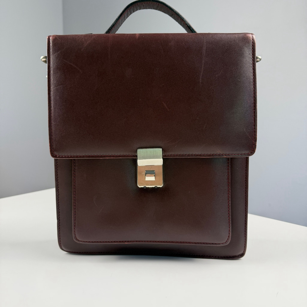 Vintage Unbranded leather Brown Briefcase Messager Bag